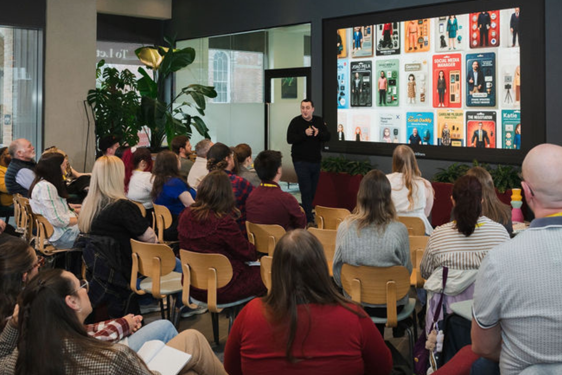 Group of professionals at a conference